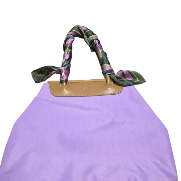 Rare OCABA/Abaco Paris Reversible Purple Shoulder Bag – Made in France - Picture 13 of 15